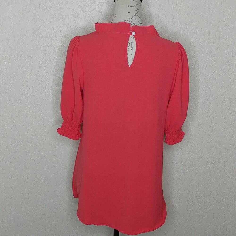 Beeson River Ruffle Trim Top Size Small - Picture 3 of 5